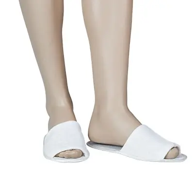 ZAPATILLA ABIERTA RIZO 100% ALGODÓN (100par)  LAD
