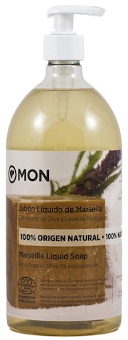 JABÓN LIQUIDO DE MARSELLA CON ACEITE DE OLIVA Y LAVANDA 1000ml ECOCERT314 MON