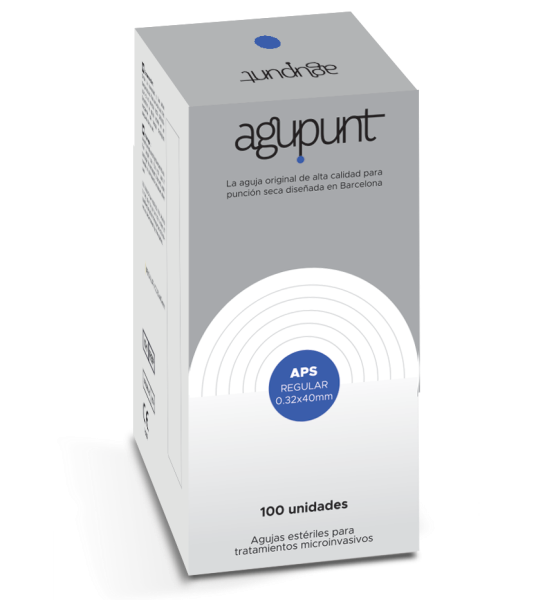 AGUJA PUNCIÓN SECA REGULAR 0,32 x 40 - AZUL-(x100) A1041P AGP