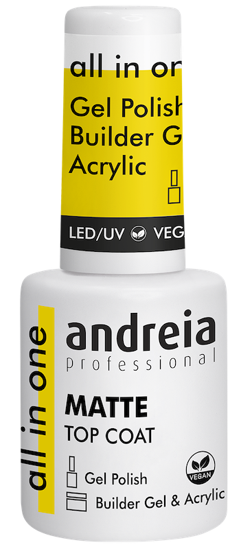 ANDREIA ALL IN ONE MATTE TOP COAT- VEGAN 10,5ML 