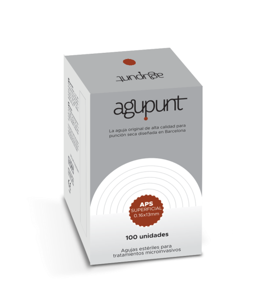 AGUJA PUNCIÓN SECA SUPERFICIAL 0,16 x 0,13 -MARRON BLANCO-(x100) A1037PS AGP