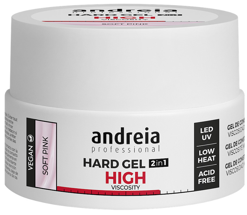 ANDREIA HARD GEL HIGH VISCOSITY SOFT PINK  22GR