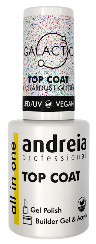 ANDREIA ALL IN ONE TOP COAT - GALACTIC STARDUST 10,5ML