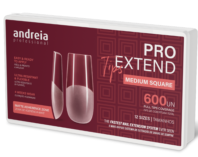 ANDREIA PRO EXTEND TIPS MEDIUM SQUARE 600UN