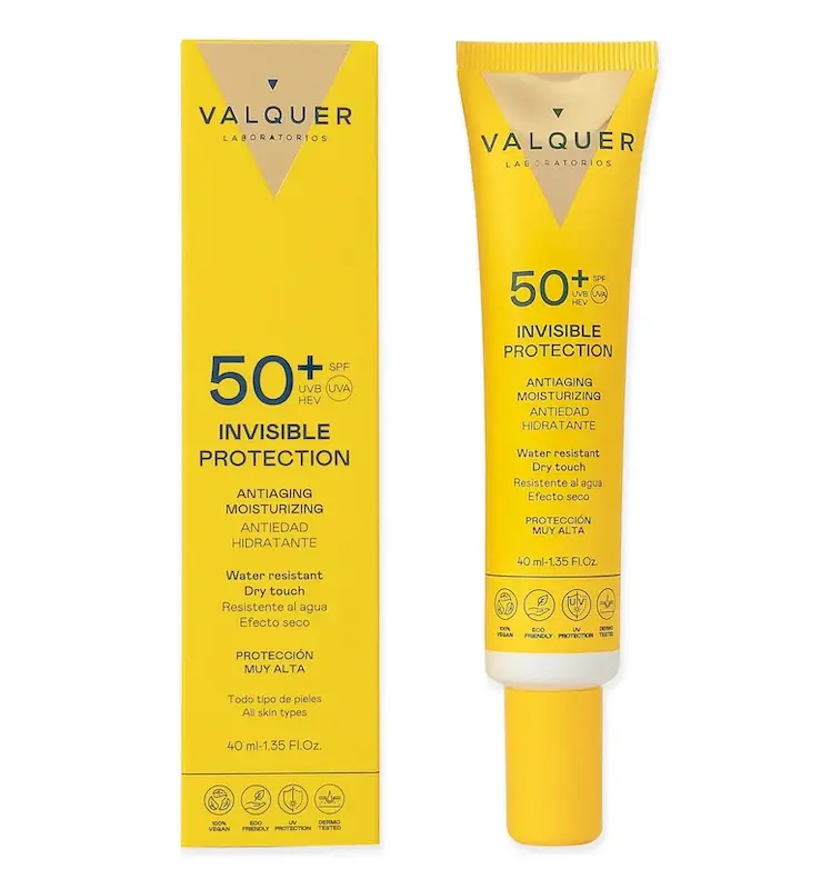 PROTECTOR SOLAR FACIAL INVISIBLE ANTIEDAD SPF50 40ml VAL