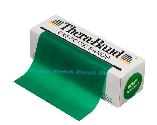 BANDA ELASTICA THERA-BAND VERDE FUERTE 5,5m 
