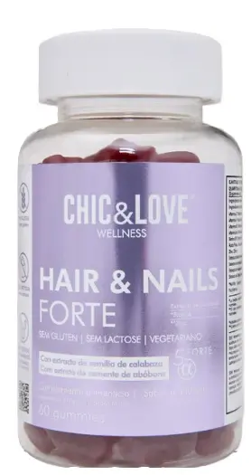 CHICLOVE GUMMIES HAIR&NAILS VITAMINS FORTE 60u