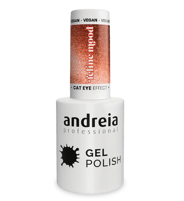ANDREIA GEL POLISH  FE2- 10,5ML FELINE MOOD CAT EYE EFFECT