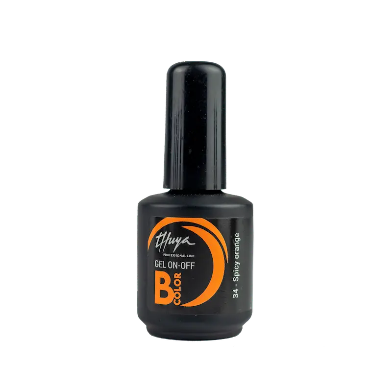GEL ON-OFF B-COLOR Nº34 ORANGE SPICY THU