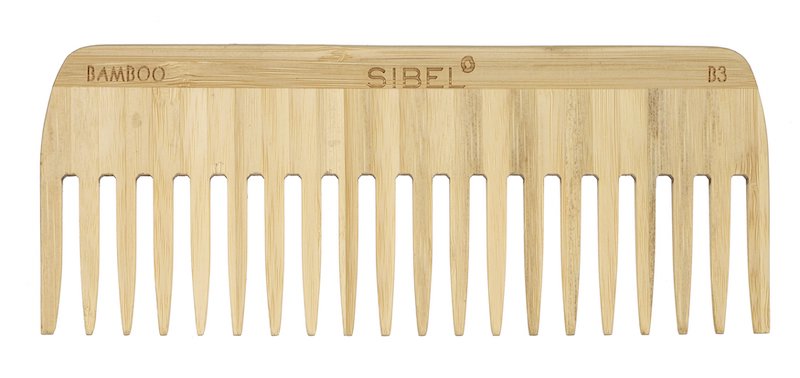 PEINE BAMBOO B3 AFRO ANTIESTATICO FUSTA 14,9cm SIN
