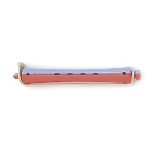 BIGUDIS PLÁSTICO ROJO/AZUL 8cm 9mm 12u SIN