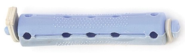 BIGUDIS PLÁSTICO GRIS/AZUL CORTO 6cm13mm 12u SIN