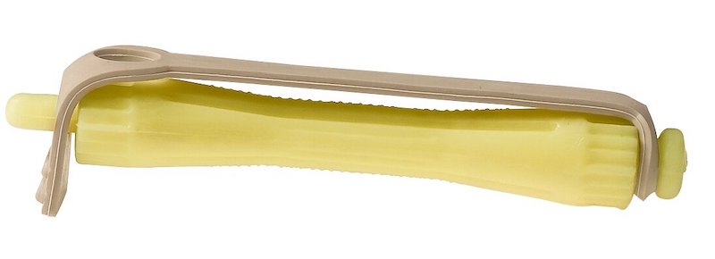 BIGUDIS PLÁSTICO AMARILLO 11.5 mm SIN