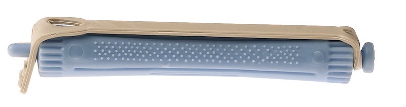 BIGUDI PLÁSTICO CLASSIC LONG AZUL 80mm X 13mm SIN