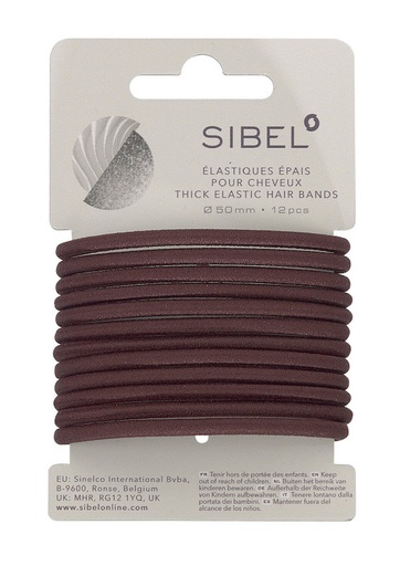 [1106N4441312] GOMAS ELÁSTICAS THICK MARRÓN 12u SIN