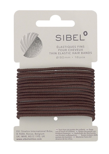 [1106N4441316] GOMAS ELÁSTICAS THIN MARRÓN 12u SIN