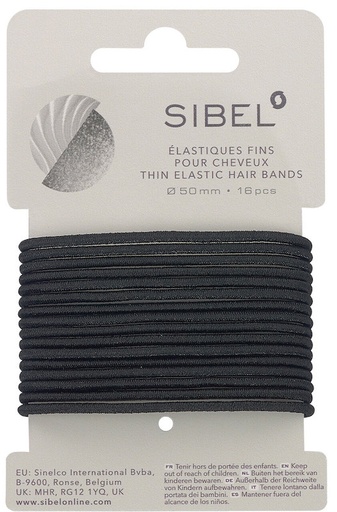 [1106N4441416] GOMAS ELÁSTICAS THIN NEGRO 12u SIN
