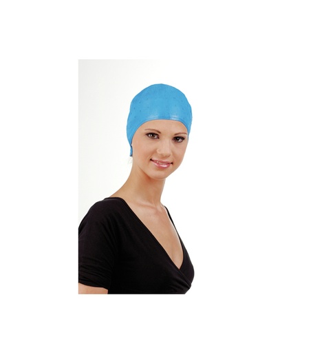 [1108NP000120] GORRO MECHAS CON GOMA AZUL (CLEARTIN) SIN