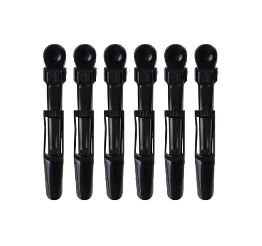 [1199FP7400359] PINZA SEPARADORA MECHAS PICO DE PATO 10cm NEGRA 6un    FA