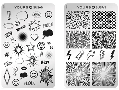 [200202COMIC] PLACA STAMPING DOBLE CARTOON STYLE  (YOURS) CND
