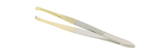 [27021N0001815] PINZA DEPILAR CANGREJO DORADA 9,5cm SIN