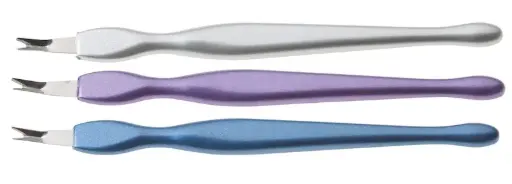 [270349N0001424] BAJA CUTICULAS METALICO MANGO PLASTICO 3u. SIN