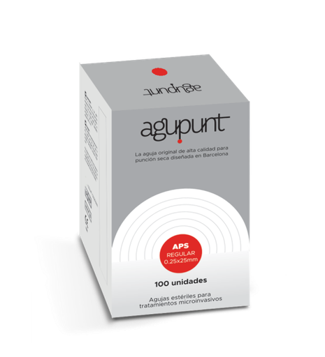 [820APS1] AGUJA PUNCIÓN SECA REGULAR 0,25 x 25 - ROJO- (x100) A1038P AGP