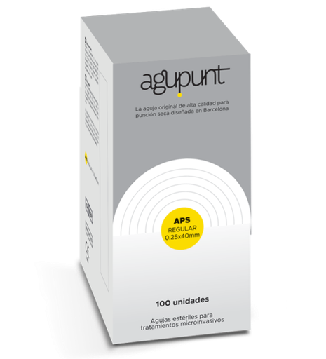 [820APS2] AGUJA PUNCIÓN SECA REGULAR 0,25 x 40 - AMARILLO-(x100) A1042P  AGP