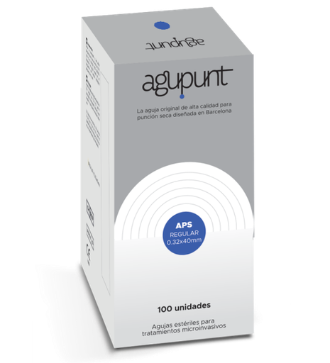 [820APS3240] AGUJA PUNCIÓN SECA REGULAR 0,32 x 40 - AZUL-(x100) A1041P AGP