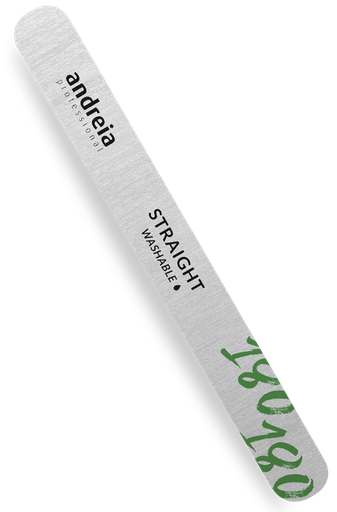 [1ANF005] ANDREIA LIMA WASHABLE STRAIGHT NAIL FILE 180/180 (10)