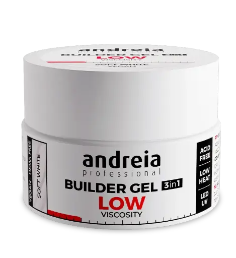 [0BGLVSW22] ANDREIA BUILDER GEL LOW VISCOSITY SOFT WHITE 22Gr