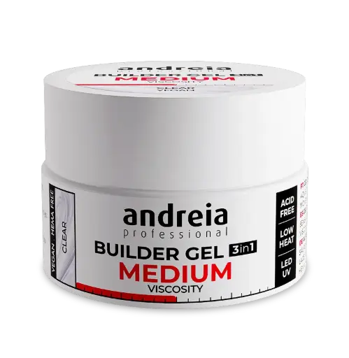 [0BGMVC22] ANDREIA BUILDER GEL MEDIUM VISCOSITY CLEAR 22Gr