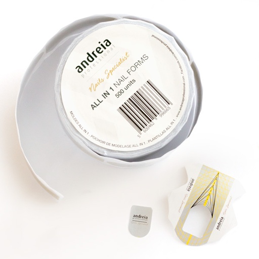[1AM1] ANDREIA MOTLLES ALL IN 1 NAIL FORMS 500un
