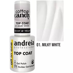[0UTC003] ANDREIA ALL IN ONE TOP COAT - COTTON CANDY MILKY WHITE 10,5ML