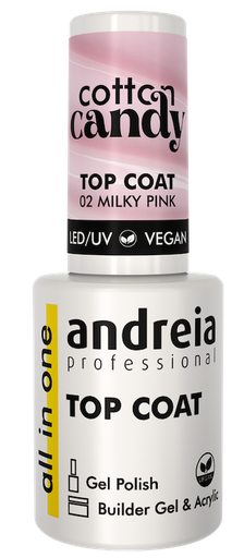 [0UTC004] ANDREIA ALL IN ONE TOP COAT - COTTON CANDY MILKY PINK 10,5ML
