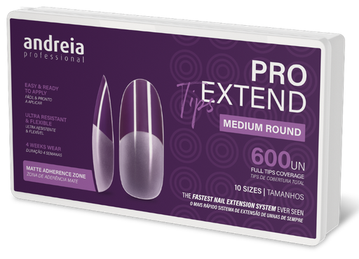 [1ANT003] ANDREIA PRO EXTEND TIPS MEDIUM ROUND 600UN