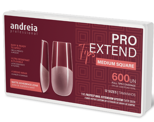[1ANT004] ANDREIA PRO EXTEND TIPS MEDIUM SQUARE 600UN