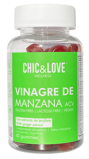 [CLVIT015] CHICLOVE GUMMIES VINAGRE DE MANZANA 60u