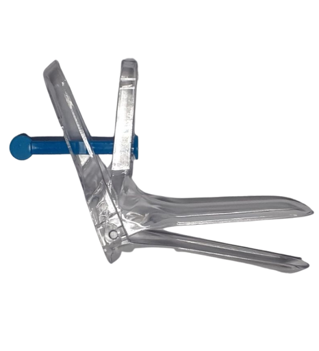 [CA0186001] ESPECULO VAGINAL MEDIANO TORNILLO TALLA M AZUL (100)