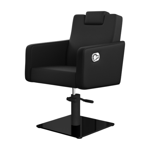 [99PK02N] CADIRA VERSA PLUS MAQUILLATGE RECLINABLE BASE CUADRADA NEGRE  NEO