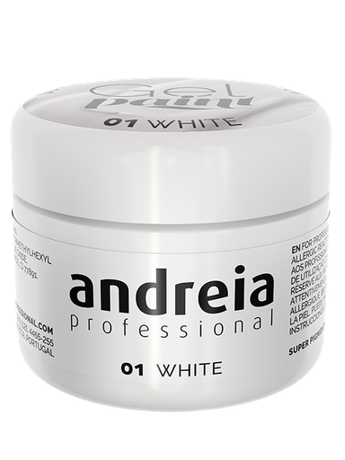 [1AGP001] ANDREIA GEL PAINT 01 WHITE 4gr