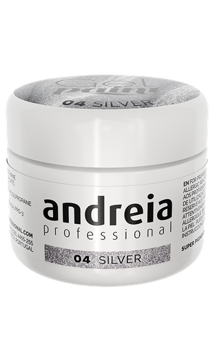 [1AGP004] ANDREIA GEL PAINT 04 SILVER 4gr