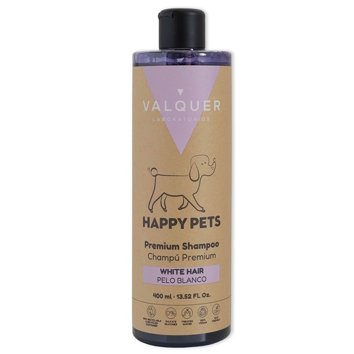 [102700SHP12130] VALQUER XAMPÚ HAPPY PETS PÈL BLANC 400ml VAL