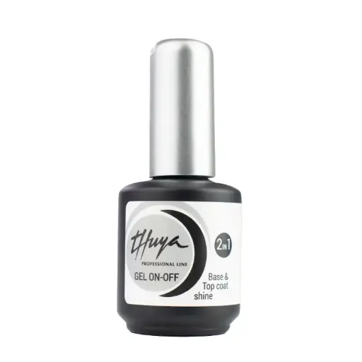 [2001TBT2EN1] ESMALTE UÑAS GEL ON-OFF TOP COAT / BASE 2 EN 1 THU
