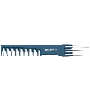 [1101N4011809] PEINE TENEDOR 4 DIENTES METALICOS 118 NEGRO  SIN